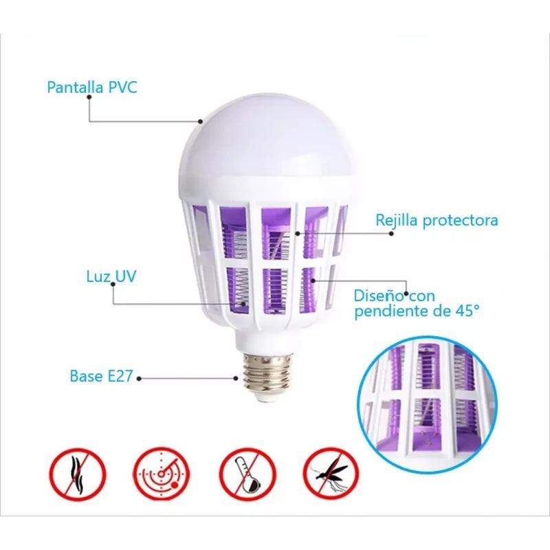 Ampolleta Led Repelente Mosquitos 15W -en tu casa Chile - Santiago