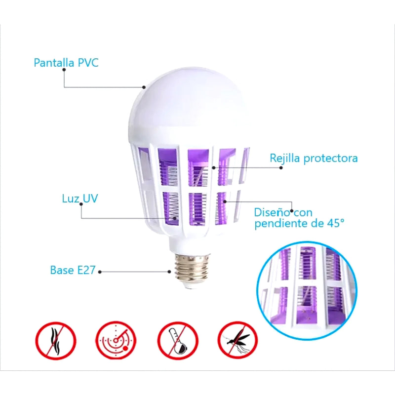 Ampolleta Led Repelente Mosquitos 15W - Varietas Chile - Santiago