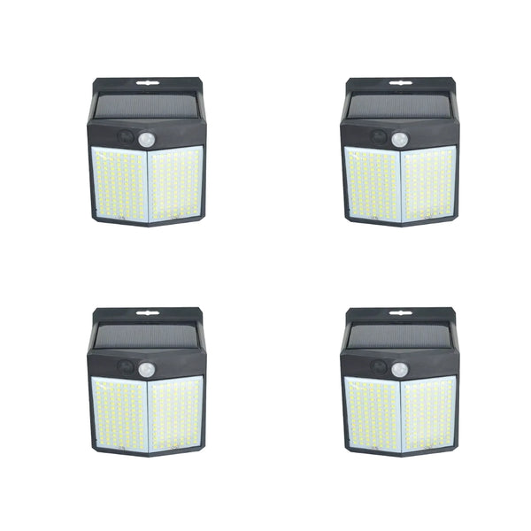 Pack 4 Aplique 196 Led Solar Contra Agua - Varietas Chile - Santiago
