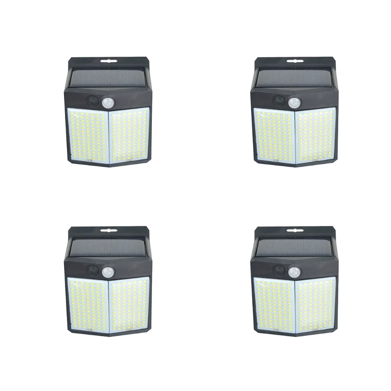 Pack 4 Aplique 196 Led Solar Contra Agua - Varietas Chile - Santiago