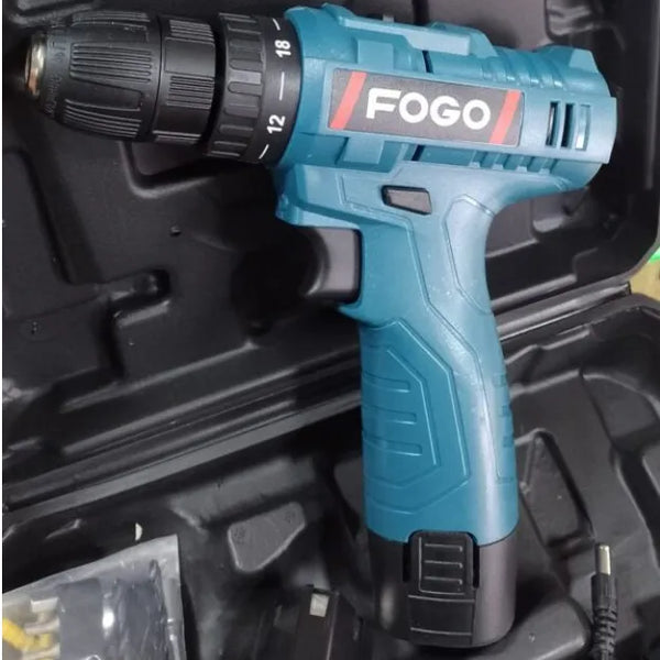 Taladro Inalanbrico Fogo Azul 2 Baterias