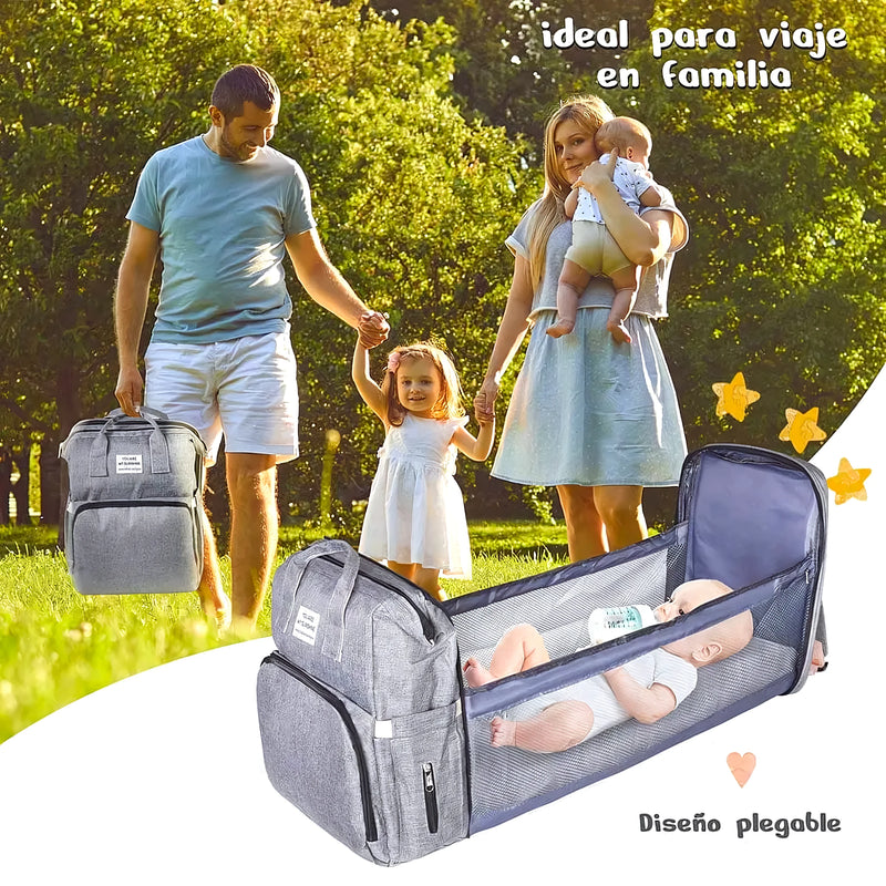 Mochila Bolso Maternal Cuna Bebe - Varietas Chile - Santiago