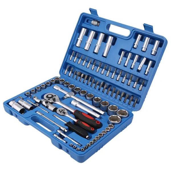 Caja Herramienta 94 Piezas Dados Puntas