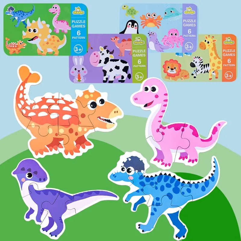 Puzzle Rompecabezas Montessori 3D Dinosa