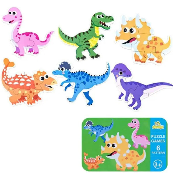 Puzzle Rompecabezas Montessori 3D Dinosa