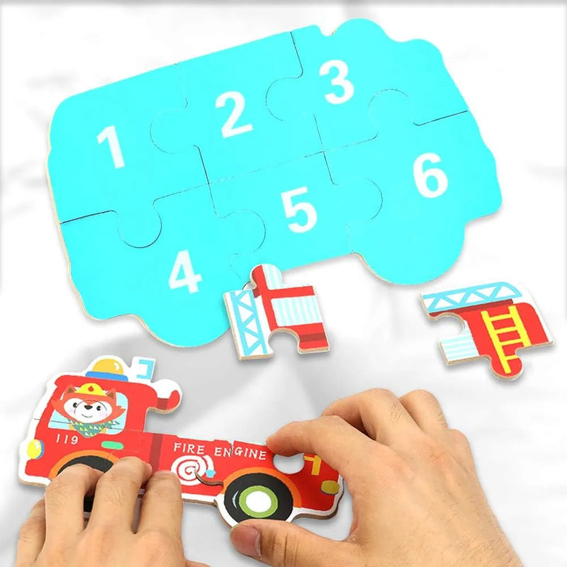 Puzzle Rompecabezas Montessori 3D Medios