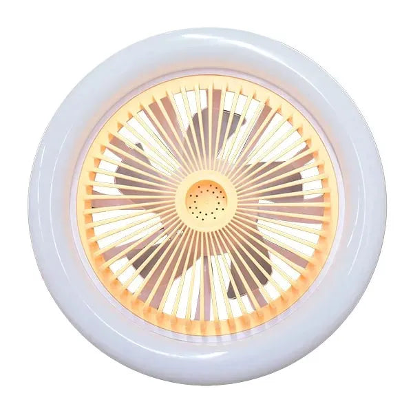 Lampara De Techo 30W E27 Con Ventilador