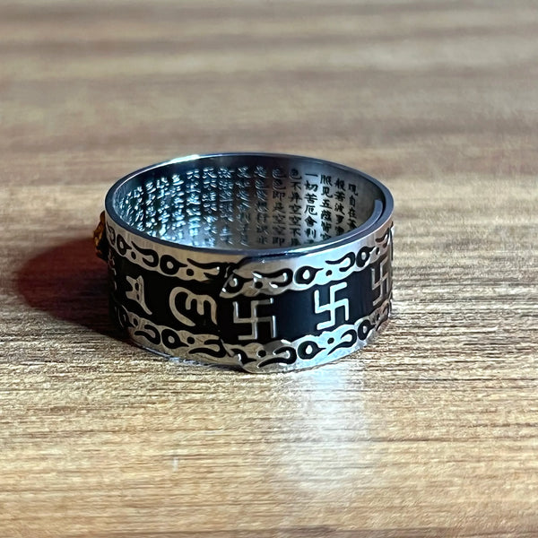 Anillo Feng Shui Acero Inoxidable 2X1 - Varietas Chile - Santiago