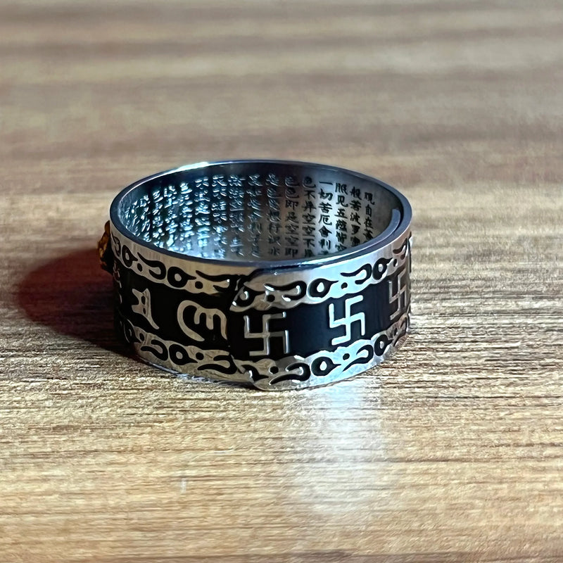 Anillo Feng Shui Acero Inoxidable 2X1 - Varietas Chile - Santiago