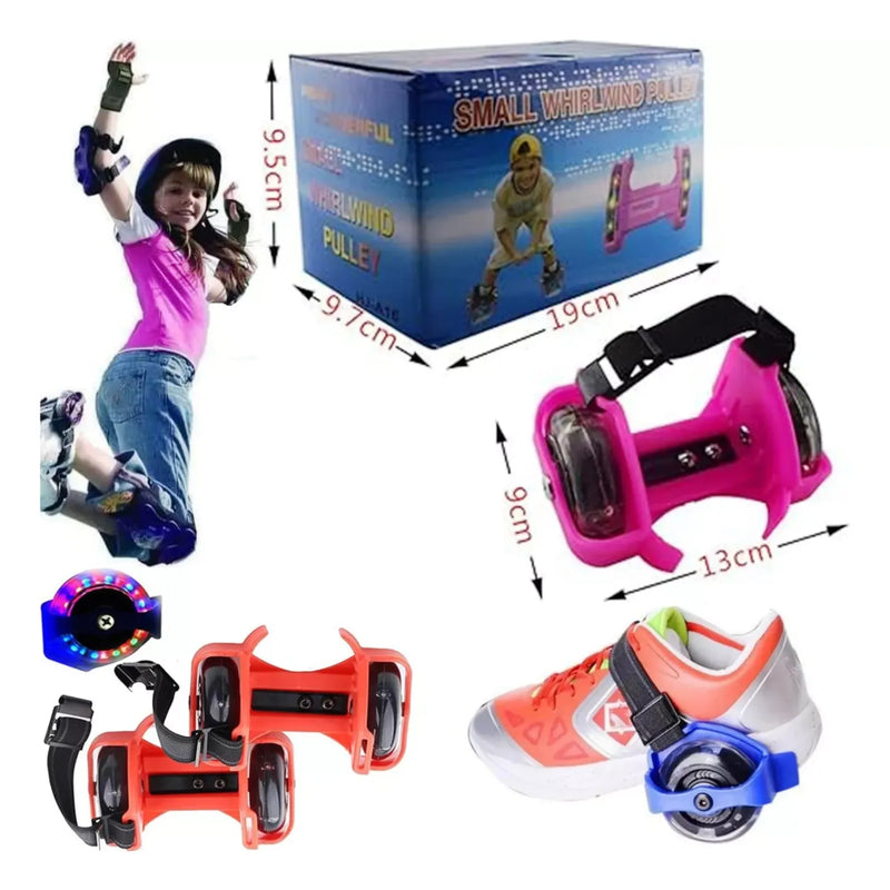 Patín Ajustable Luces Led Para Zapatilla