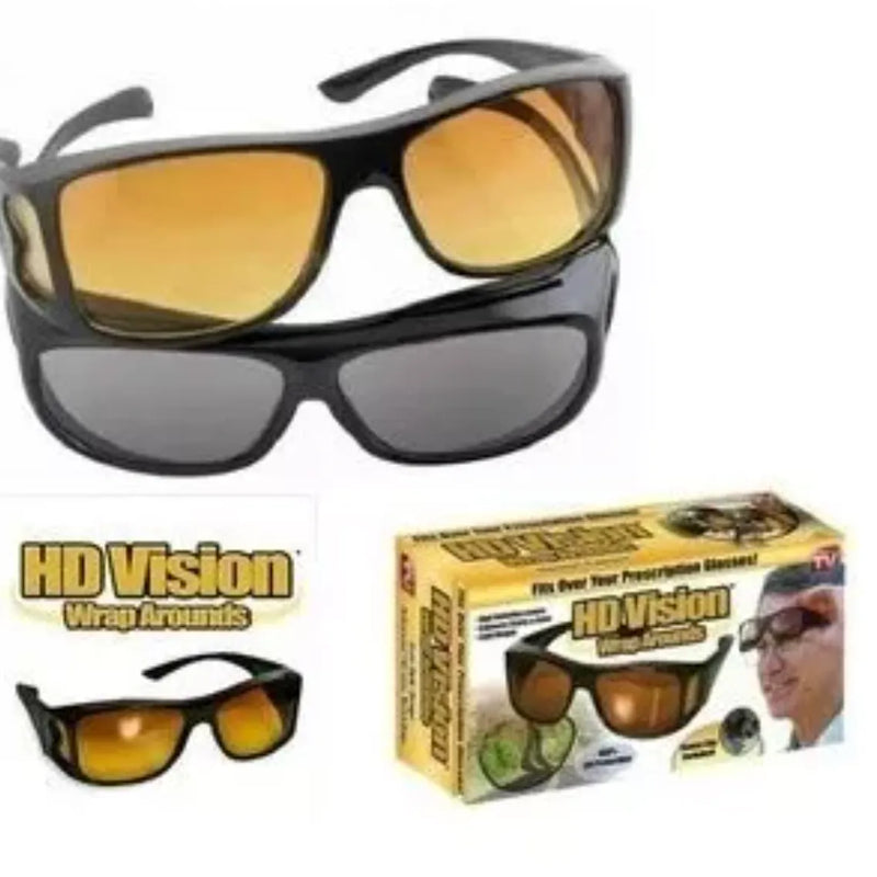2 Lentes Gafas Sol Hd Vision Dia Noche