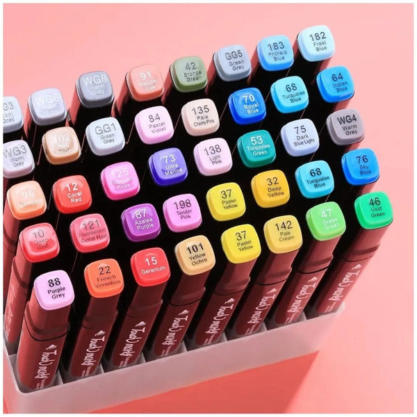 Marcadores Plumones Doble Punta 80 Color