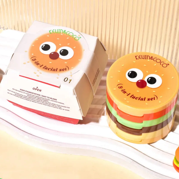 Paleta De Maquillaje Burguer 5 En 1