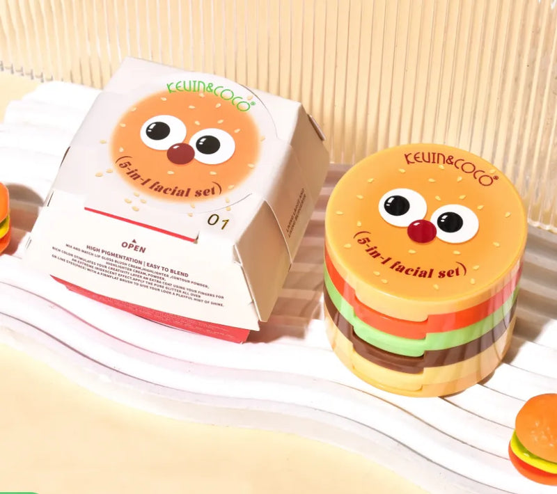 Paleta De Maquillaje Burguer 5 En 1