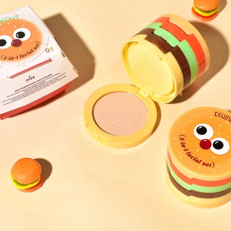 Paleta De Maquillaje Burguer 5 En 1