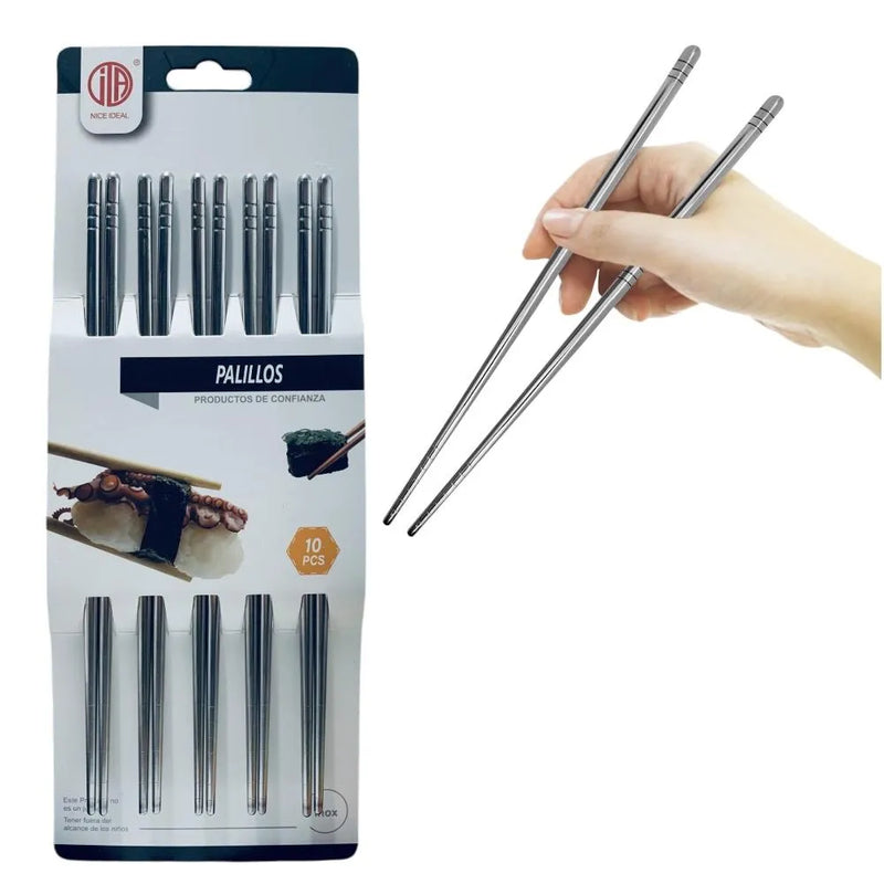 Palillos Chinos 5 Pares Reutilizables