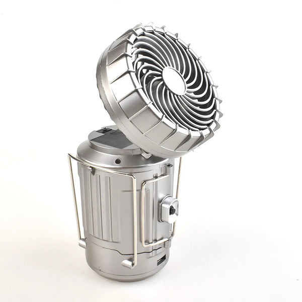 Linterna Carga Solar Usb Ventilador