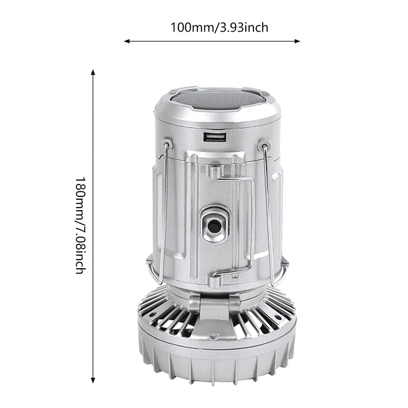 Linterna Carga Solar Usb Ventilador - Varietas Chile - Santiago
