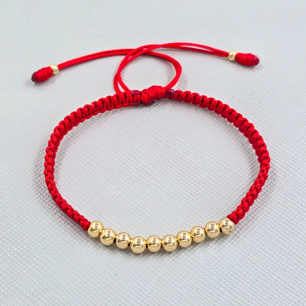 Brazalete Macramé Rojo - Varietas Chile - Santiago