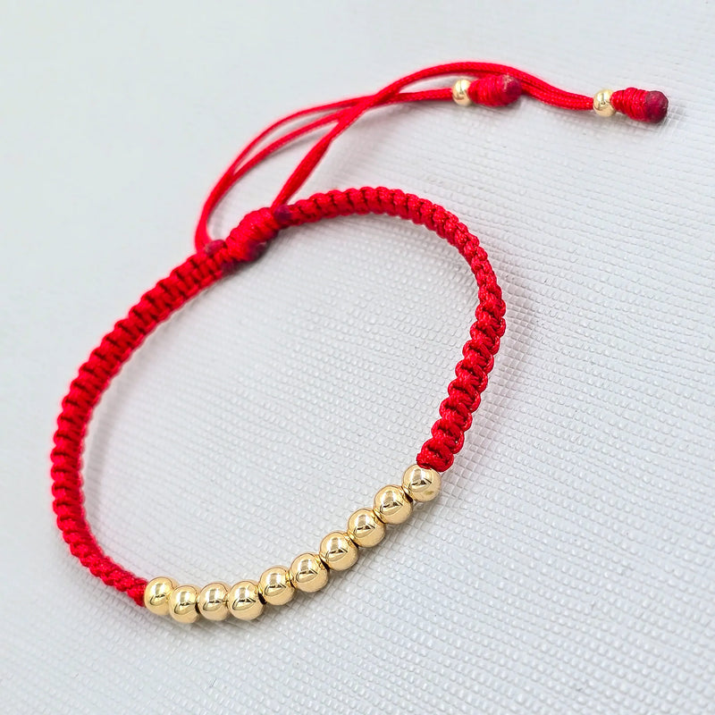 Brazalete Macramé Rojo - Varietas Chile - Santiago
