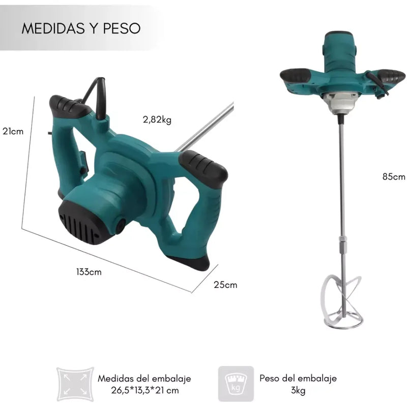 Mezclador Pintura Cemento 220V 960W