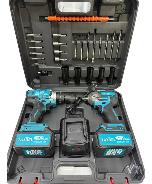 Llave Impacto Taladro 98V Azul Tasbel