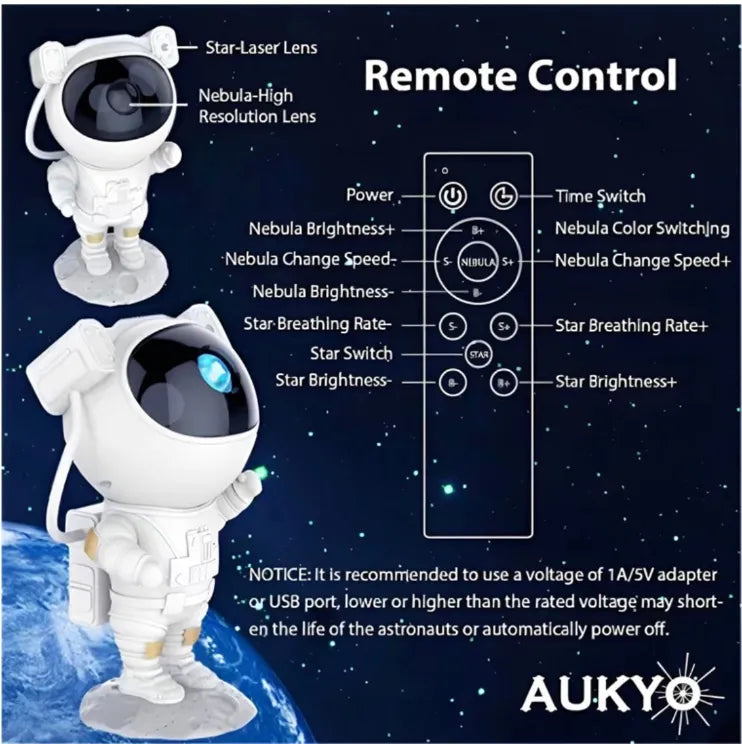 Proyector Astronauta Galaxia
