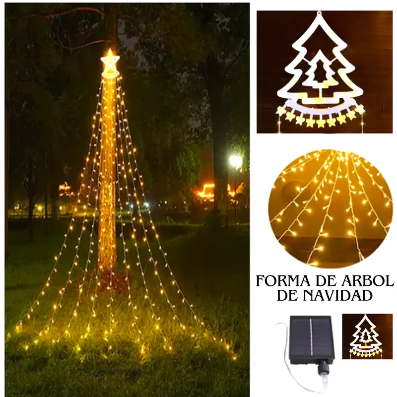 Luces De Cascada Navideña Forma De Árbol - Varietas Chile - Santiago
