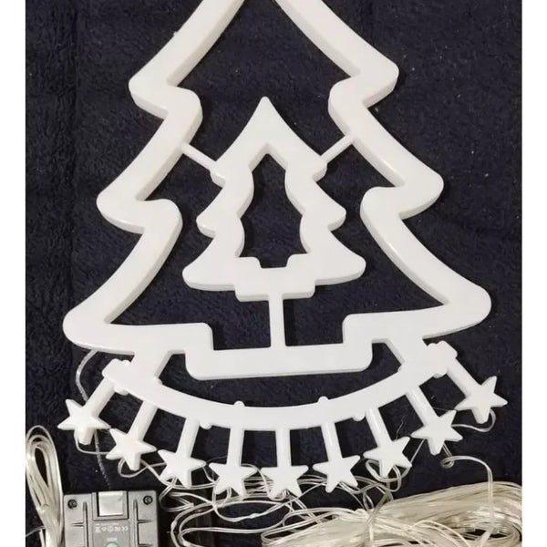 Luces De Cascada Navideña Forma De Árbol -en tu casa Chile - Santiago