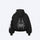 Poleron Hoodie Spider Black Shalex