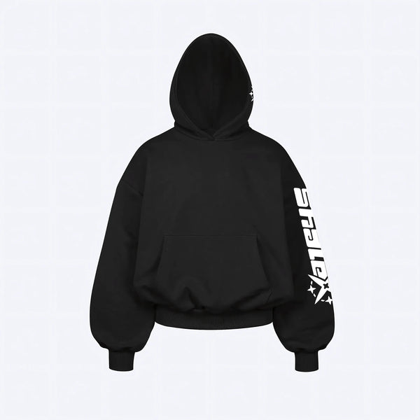 Poleron Hoodie Spider Black Shalex - Varietas Chile - Santiago