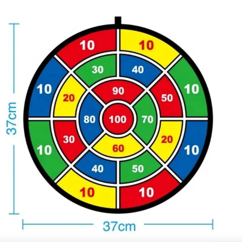 Set Tablero Tiro Al Blanco De Velcro Niñ