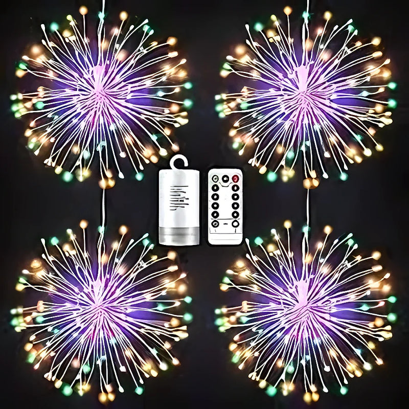 Led Colgante Fuegos Artificiales Rosado - Varietas Chile - Santiago