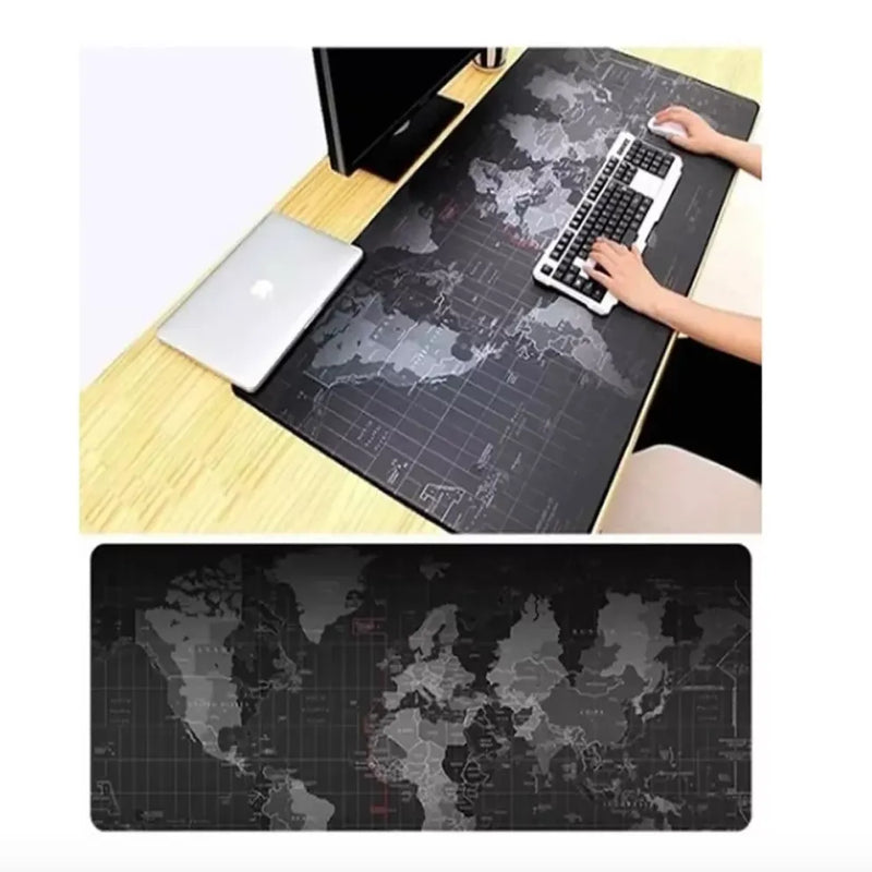 Pad Mouse Gamer Mapa De Mundo 90X40Cm -en tu casa Chile - Santiago