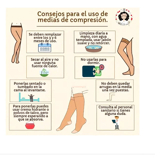 Calcetas Compresión Varices Negro L Xl - Varietas Chile - Santiago