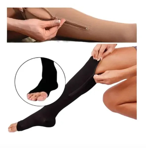 Calcetas Compresión Varices Negro S M