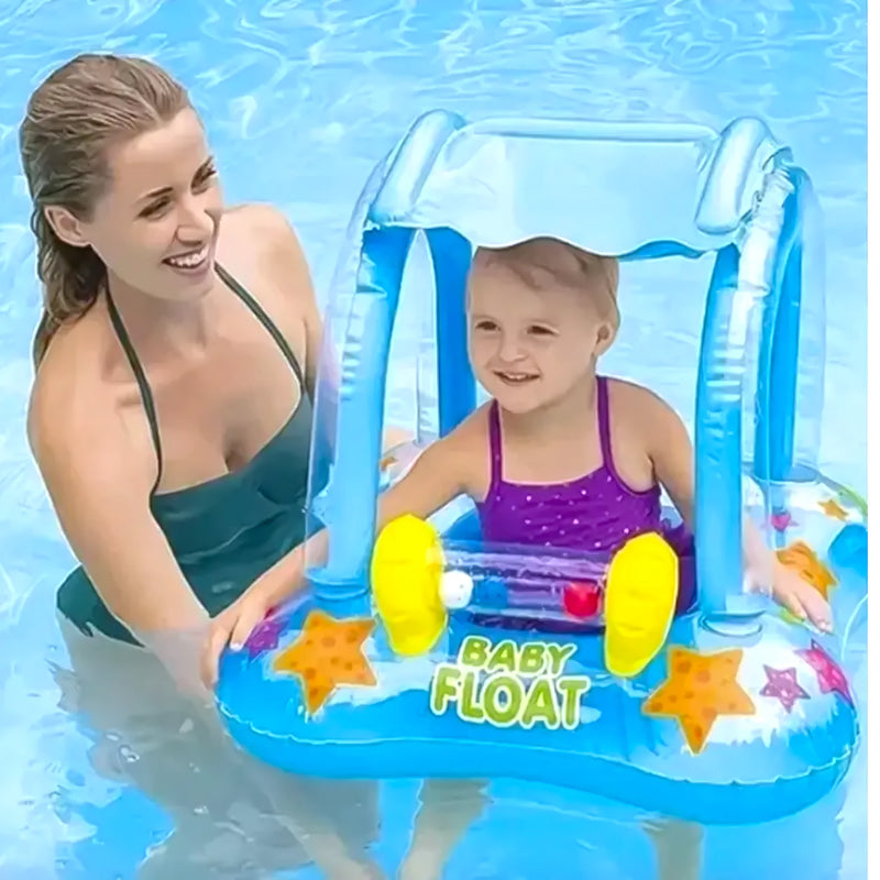 Flotador Inflable Con Techo Bebés Rosa - Varietas Chile - Santiago