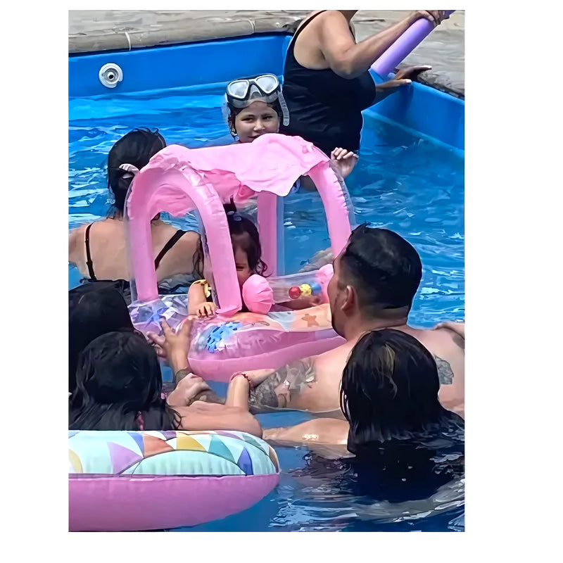 Flotador Inflable Con Techo Celeste - Varietas Chile - Santiago