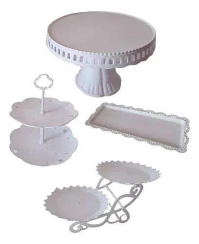 Set Candy Bar Porta Torta Bandejas