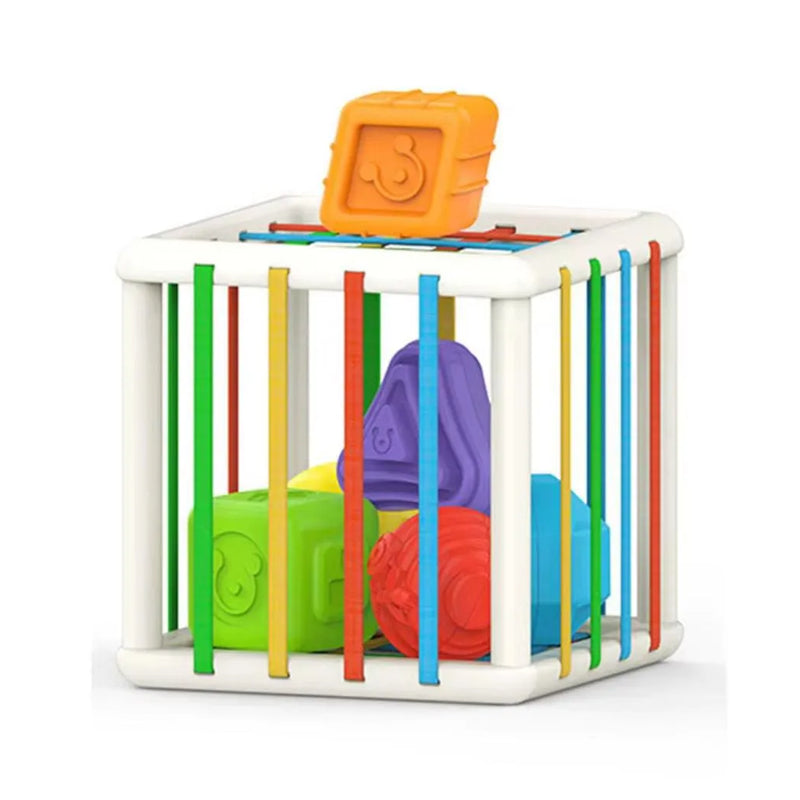 Cubo Sensorial Con Figuras Geometricas M