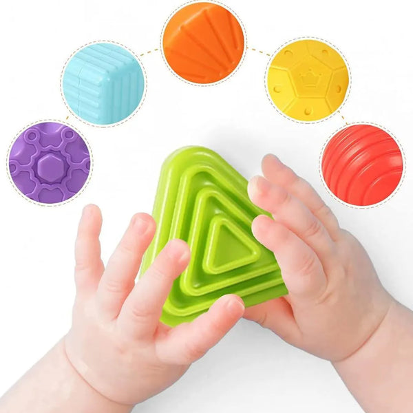 Cubo Sensorial Con Figuras Geometricas M