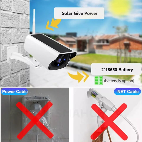 Camara Ip Solar De Exterior Wifi