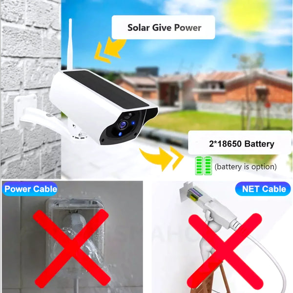 Camara Ip Solar De Exterior Wifi - Varietas Chile - Santiago
