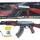 Fusil Juguete Ak47 4 En 1 Más 500 Baline