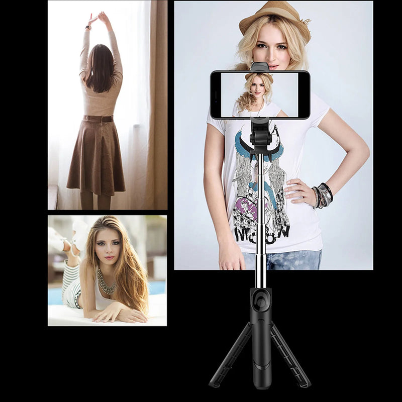 Trípode Bastón Selfie Bluetooth 3 En 1