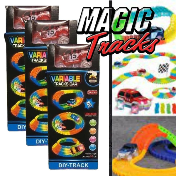Pista De Auto Mágica Luminosa 147 Piez