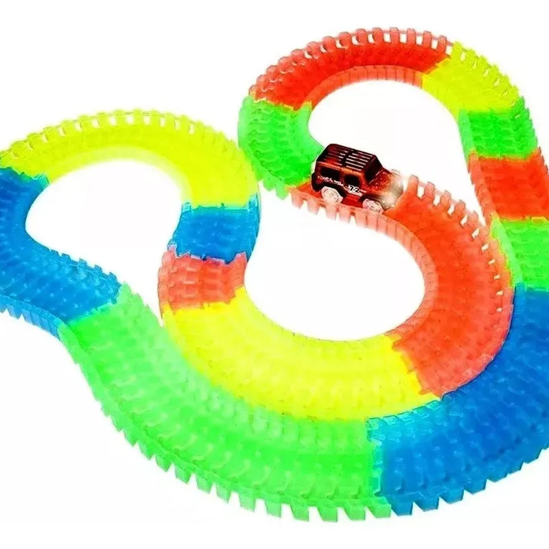 Pista De Auto Mágica Luminosa 147 Piez