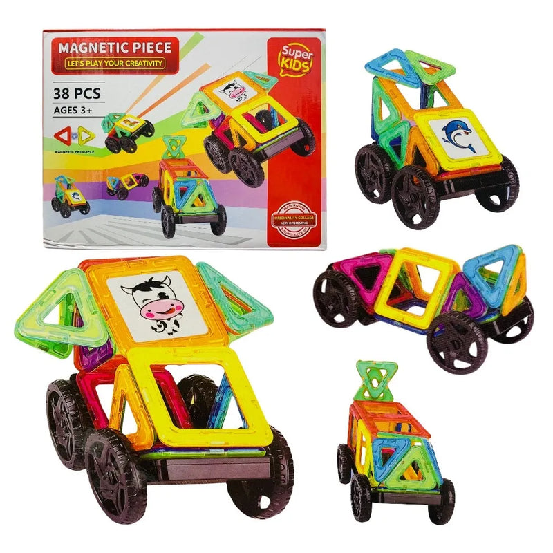 Juego Magnético Bloques Didáctico 38 Pcs