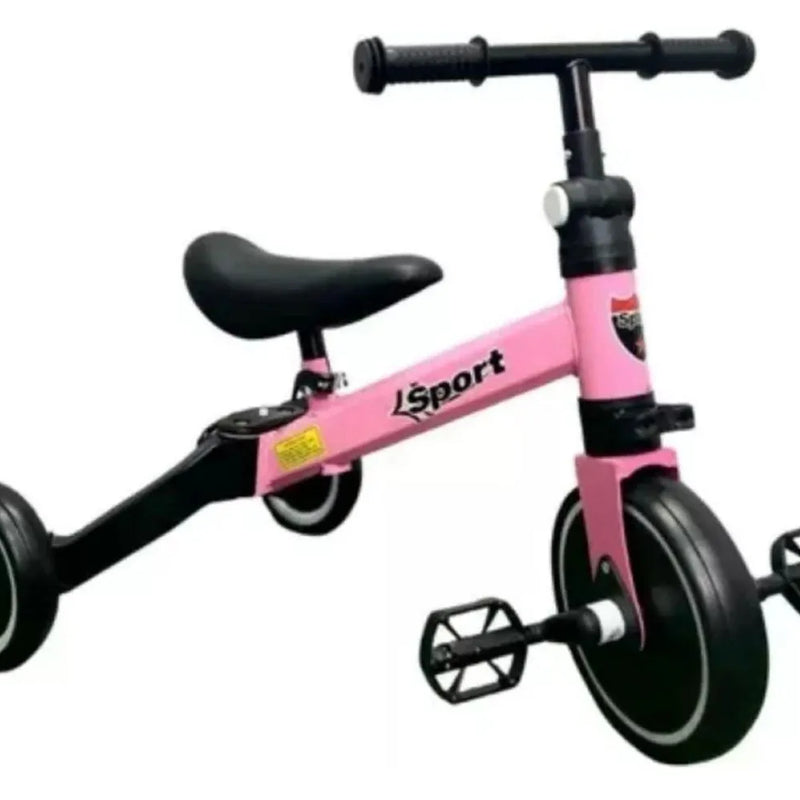 Triciclo Correpasillo Plegable 3 En 1