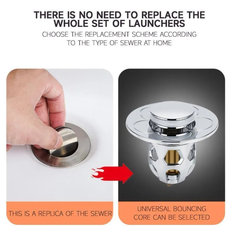 Tapón Núcleo Con Rebote Para Lavamanos